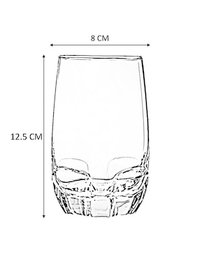 Vaso cooler Ocean Charisma de vidrio