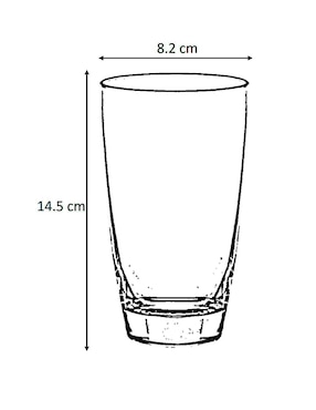 Vaso cooler Ocean Tiara de vidrio