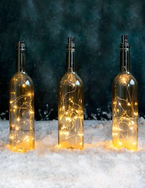Botella decorativa de botella Angio Candles de cristal