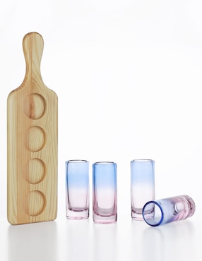 Set De Vasos Tequileros Haus De Vidrio Con 5 Piezas