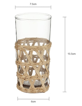 Vaso Doble Pack Haus Bali de vidrio