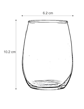 Copa para vino blanco Pasabahce Amber de vidrio
