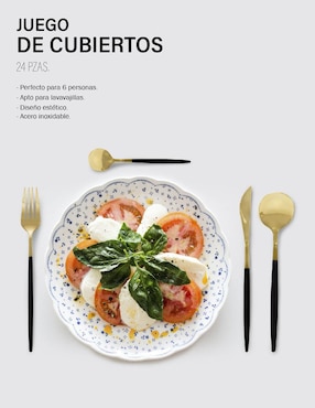 Set cubiertos Idea Nuova de acero inoxidable 24 piezas