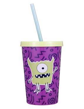 Vaso Con Tapa Y Popote Haus Kids