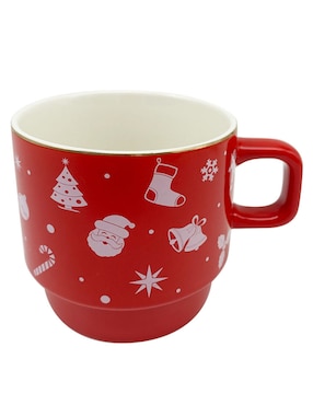 Taza Cappuccino Christmas Spirit Snowflakes