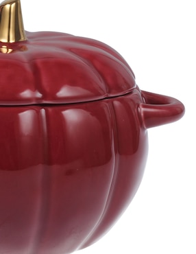 Contenedor Haus Burgundy de porcelana