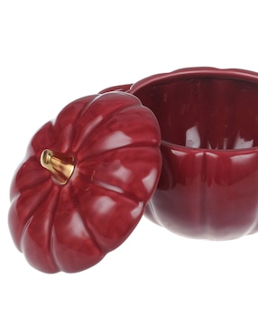 Contenedor Haus Burgundy de porcelana