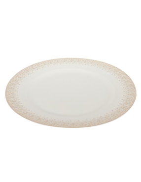 Plato Trinche Haus Holidays Xmas Gold De Porcelana