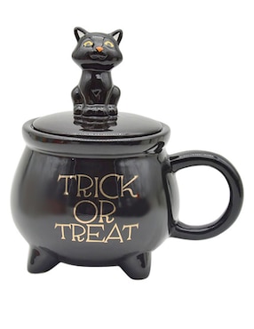 Taza de Halloween con tapa Cementerium Calderos 2 piezas