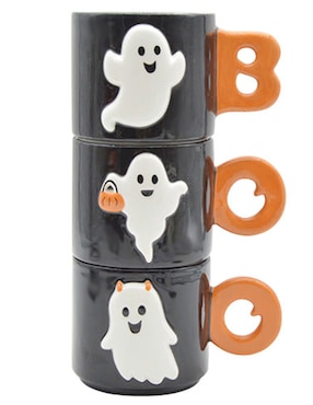 Set tazas de colección Halloween Cementerium 4 piezas