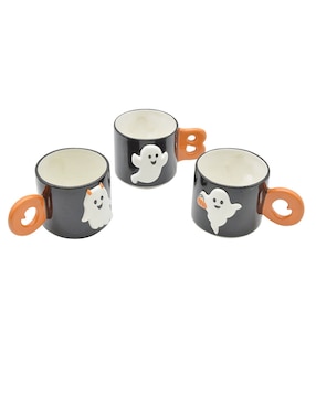 Set tazas de colección Halloween Cementerium 4 piezas