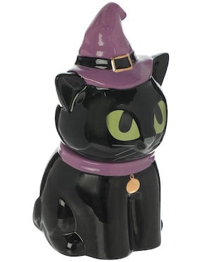 Galletero de Halloween Cementerium Black Cat
