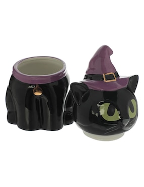 Galletero de Halloween Cementerium Black Cat