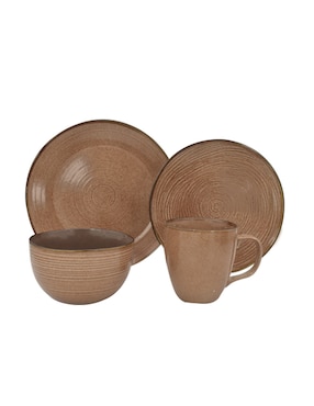 Vajilla cerrada Haus de stoneware para 4 personas