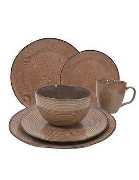 Vajilla cerrada Haus de stoneware para 4 personas