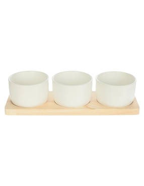 Set Salsera Haus Poleno De Porcelana