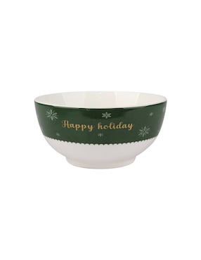 Bowl Haus Navidad De Porcelana