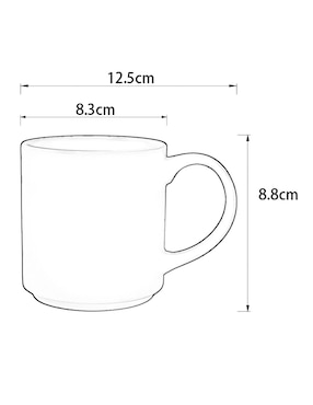 Vajilla cerrada Haus de cerámica para 4 personas