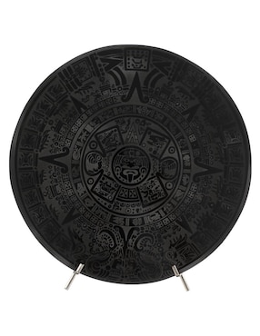 Figura Decorativa Artesanal Calendario Azteca De Obsidiana Tienda Del Museo Nacional De Antropología