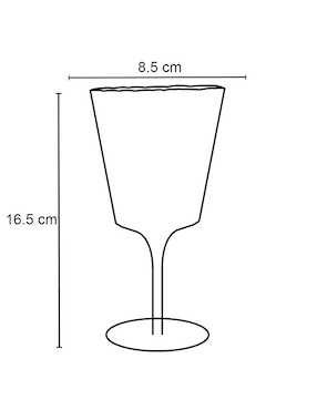 Copa para agua Haus Lola de vidrio