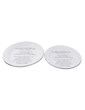 Platón Bluebell & Co. de cerámica 2 piezas