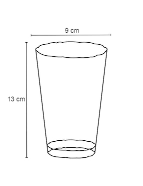 Vaso Doble Pack Haus Lola de vidrio