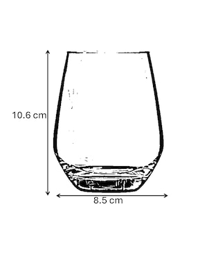 Set vaso Doble Pack Cristar Sicilia de vidrio con 18 piezas