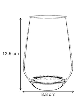 Set vaso Doble Pack Cristar Sicilia de vidrio con 18 piezas
