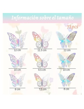 Figura decorativa de mariposa Wünd de metal