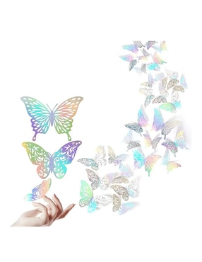Figura decorativa de mariposa Wünd de metal