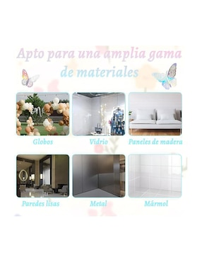 Figura decorativa de mariposa Wünd de metal