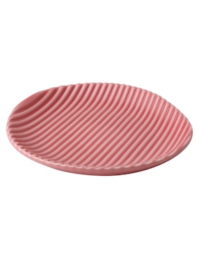 Plato Postre Haus Flower Lines De Stoneware