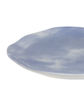 Plato trinche Haus Watercolor Sunset de porcelana