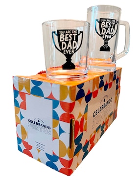 Set de vasos cerveceros Bluebell & Co. Cool Dad de vidrio con 2 piezas