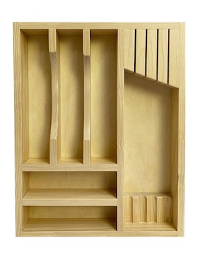 Porta Cubiertos Haus Organiza Cubiertos De Madera