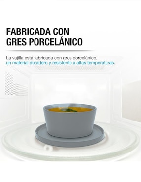 Vajilla cerrada Casa Litus de porcelana para 4 personas