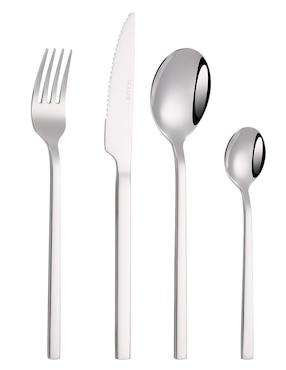 Set cubiertos Haus Dazzle de acero inoxidable 24 piezas