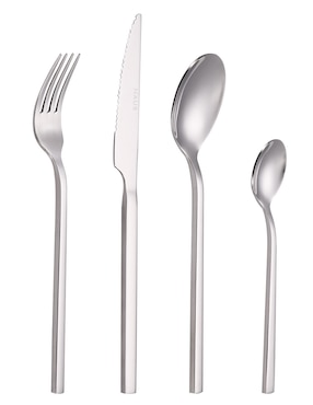 Set cubiertos Haus Dazzle de acero inoxidable 24 piezas