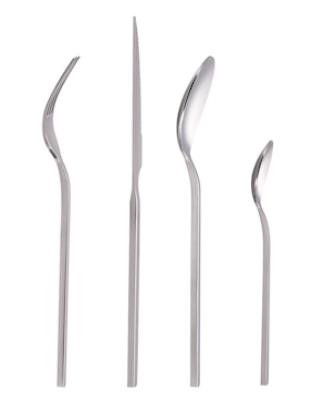 Set cubiertos Haus Dazzle de acero inoxidable 24 piezas