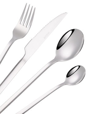 Set cubiertos Haus Dazzle de acero inoxidable 24 piezas