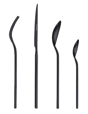 Set cubiertos Haus Dazzle de acero inoxidable 24 piezas