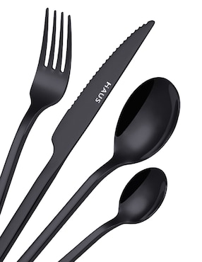 Set cubiertos Haus Dazzle de acero inoxidable 24 piezas