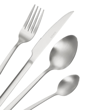 Set cubiertos Haus Glow de acero inoxidable 16 piezas