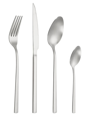 Set cubiertos Haus Glow de acero inoxidable 24 piezas