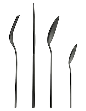 Set cubiertos Haus Glow de acero inoxidable 24 piezas