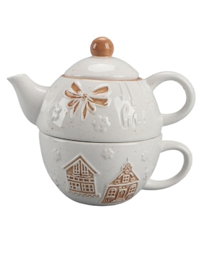 Tetera y taza Haus Holidays de dolomita