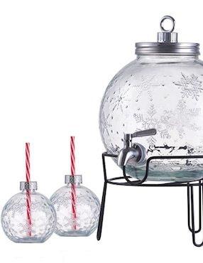Vitrolero de vidrio Christmas Spirit Snowball Season