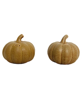 Salero y pimientero Haus Pumpkin Harvest de cerámica