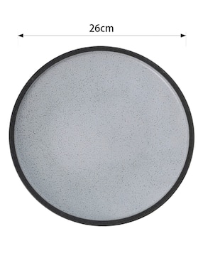 Plato trinche Haus Sereno gris de stoneware