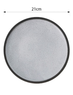 Plato ensalada Haus Sereno gris de stoneware